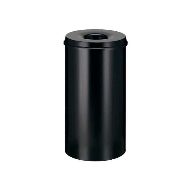Papierbak met vlamdover Vepabins 50 liter 335mm zwart