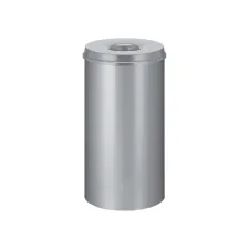 Papierbak met vlamdover Vepabins 50liter 33.5cm grijs