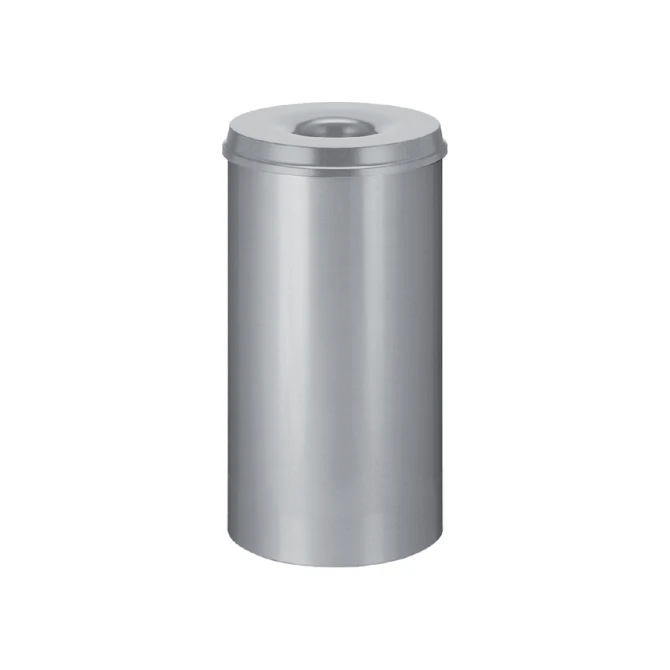Papierbak met vlamdover Vepabins 50liter 33.5cm grijs
