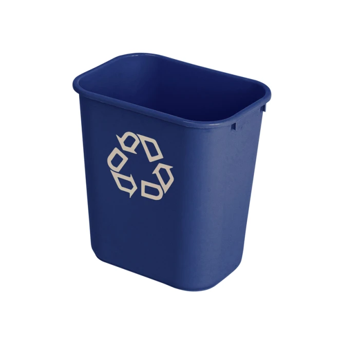 Papierbak Rubbermaid recycling medium 26L blauw