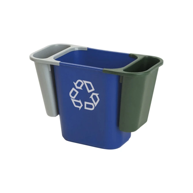 Papierbak Rubbermaid recycling medium 26L blauw
