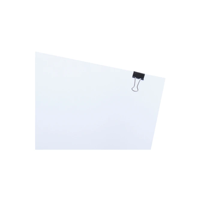 Papierklem MAUL 213 foldback 13mm zwart 12 stuks
