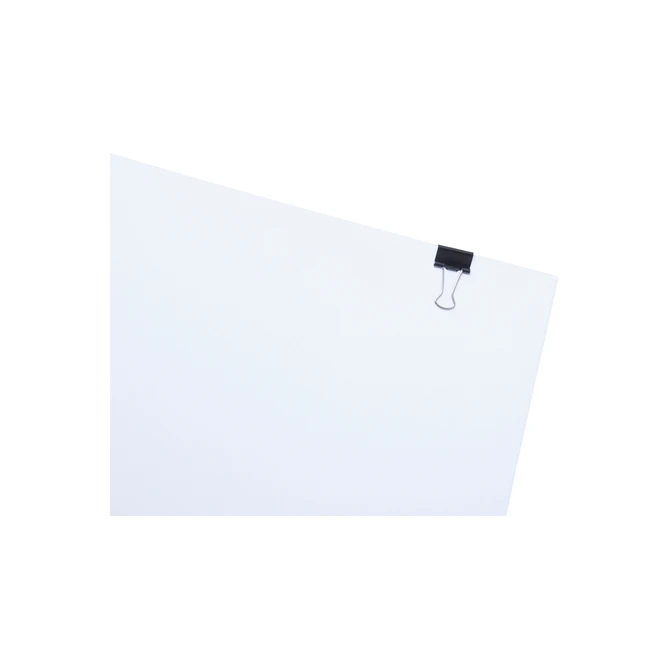 Papierklem MAUL 213 foldback 16mm zwart 12 stuks