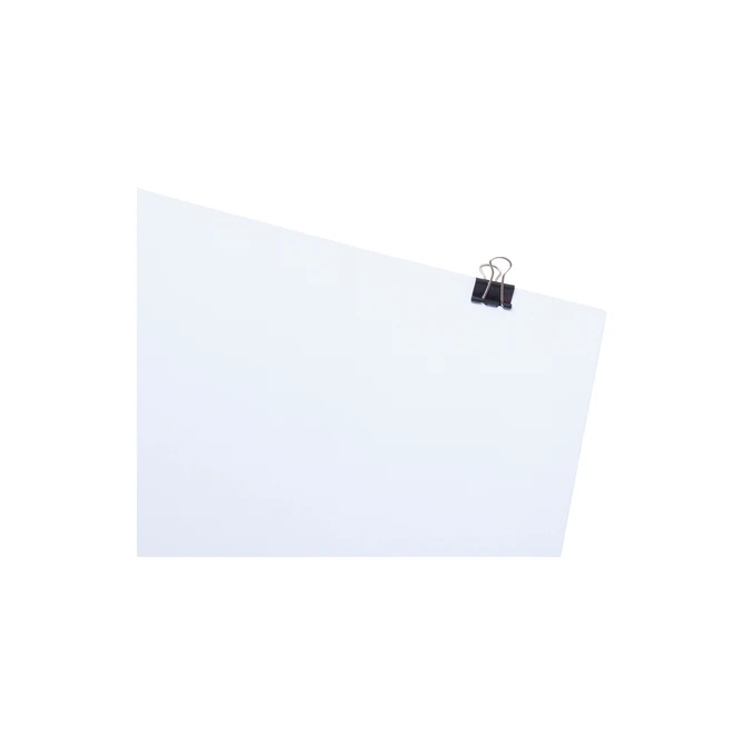 Papierklem MAUL 213 foldback 16mm zwart 12 stuks