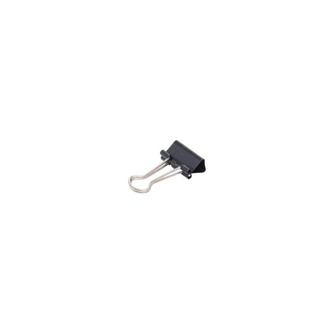 Papierklem MAUL 213 foldback 19mm zwart 12 stuks