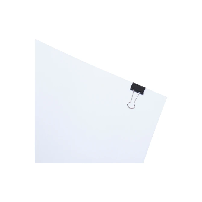 Papierklem MAUL 213 foldback 19mm zwart 12 stuks
