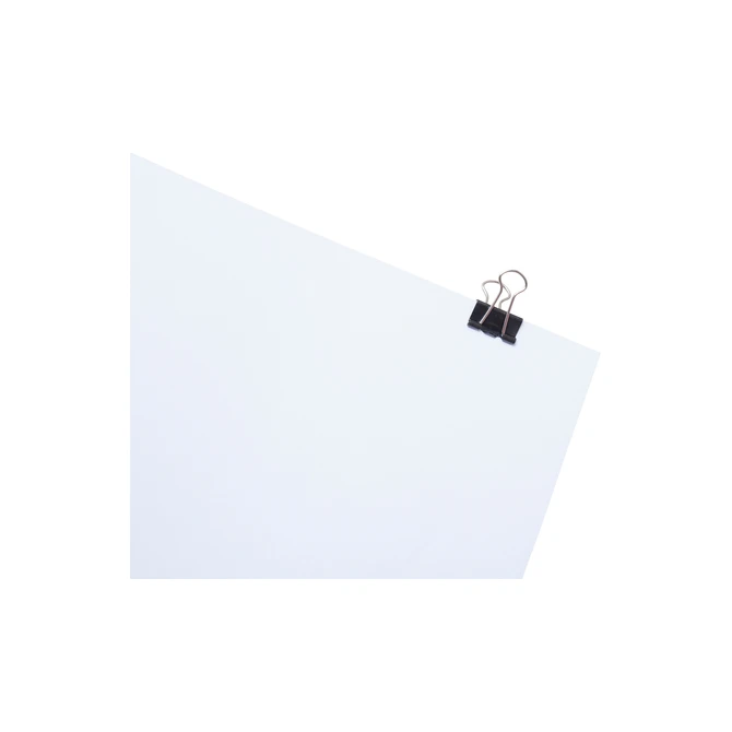 Papierklem MAUL 213 foldback 19mm zwart 12 stuks
