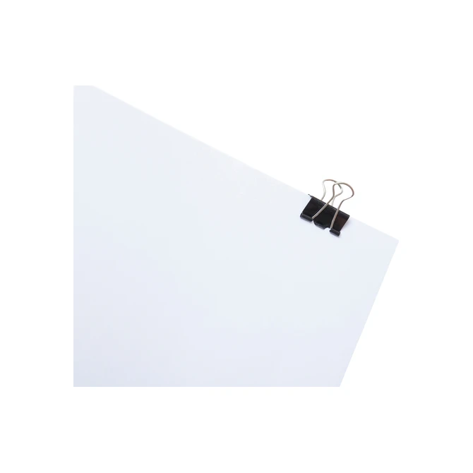 Papierklem MAUL 213 Foldback 25mm zwart 12 stuks