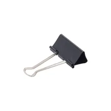 Papierklem MAUL 213 foldback 50mm zwart 12 stuks