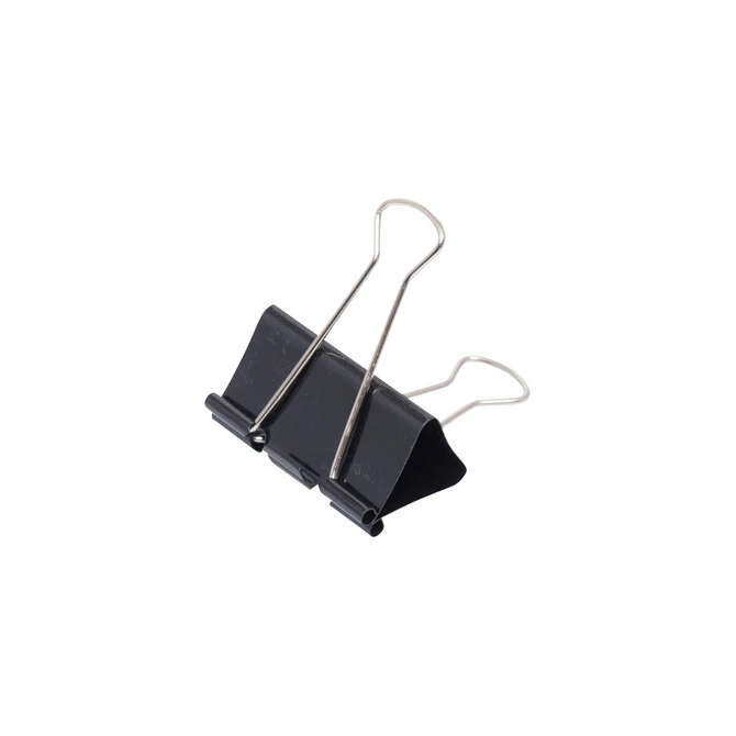 Papierklem MAUL 213 foldback 50mm zwart 12 stuks