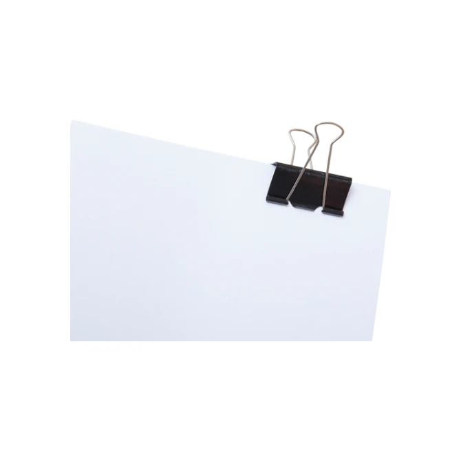 Papierklem MAUL 213 foldback 50mm zwart 12 stuks