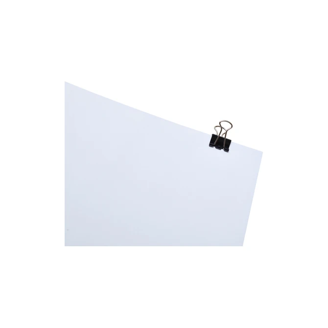 Papierklem MAUL 215 foldback 13mm capaciteit 4mm zwart 12 stuks