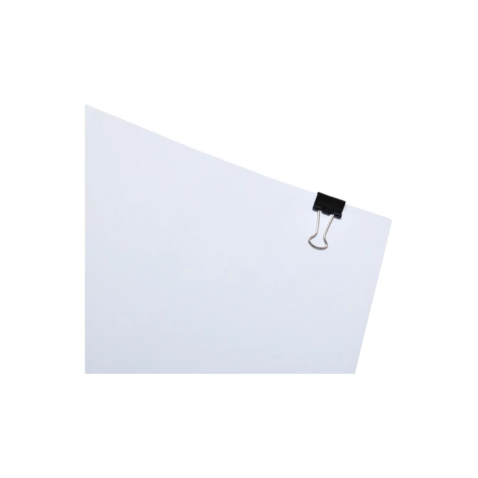 Papierklem MAUL 215 foldback 13mm capaciteit 4mm zwart 12 stuks