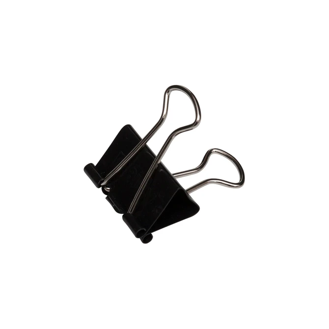 Papierklem MAUL 215 foldback 16mm capaciteit 5mm zwart 12 stuks