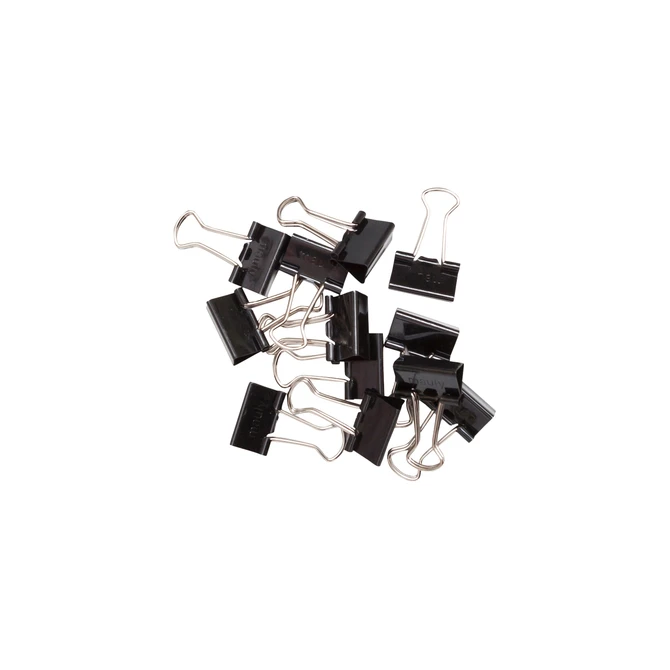 Papierklem MAUL 215 foldback 16mm capaciteit 5mm zwart 12 stuks