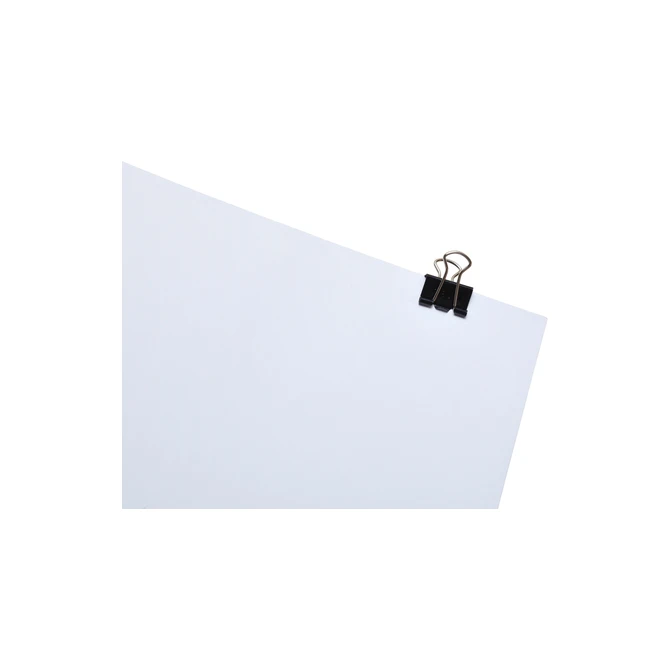 Papierklem MAUL 215 foldback 16mm capaciteit 5mm zwart 12 stuks