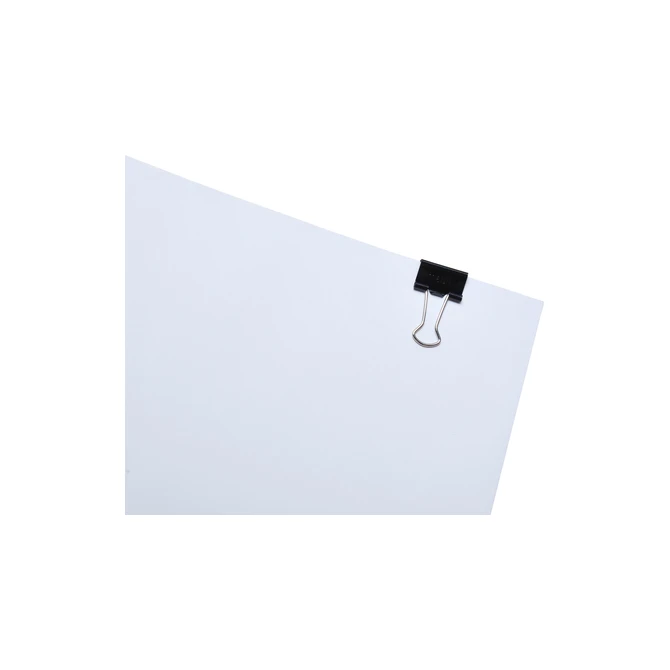 Papierklem MAUL 215 foldback 16mm capaciteit 5mm zwart 12 stuks