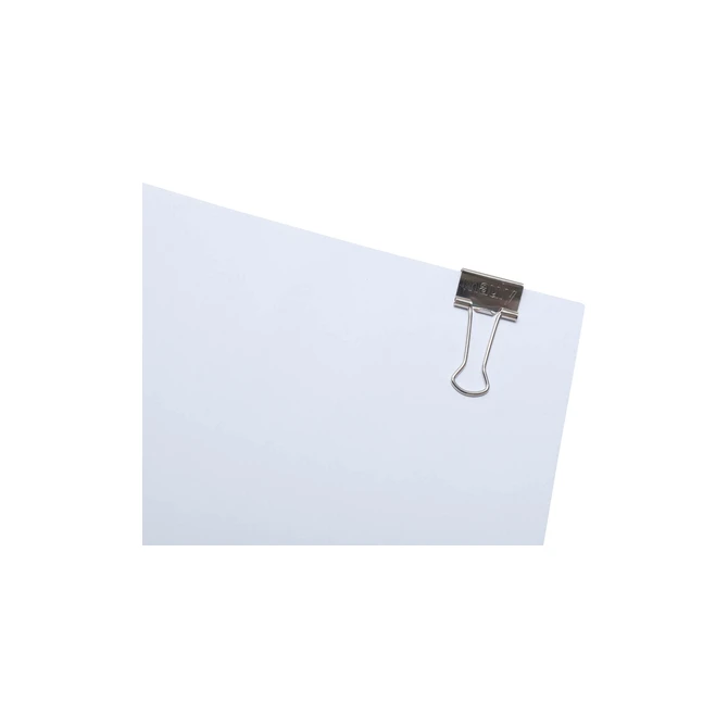 Papierklem MAUL 215 foldback 19mm capaciteit 7mm zilver 12 stuks