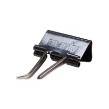 Papierklem MAUL 215 foldback 25mm capaciteit 9mm zwart 12 stuks