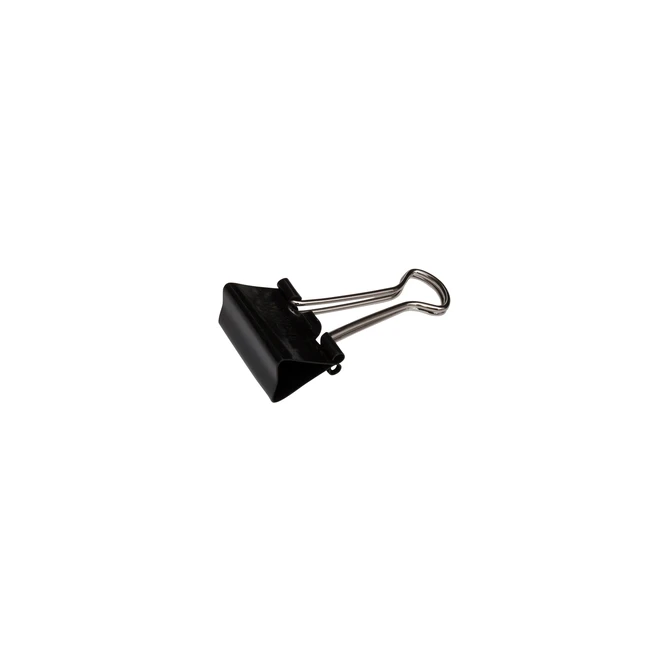 Papierklem MAUL 215 foldback 25mm capaciteit 9mm zwart 12 stuks
