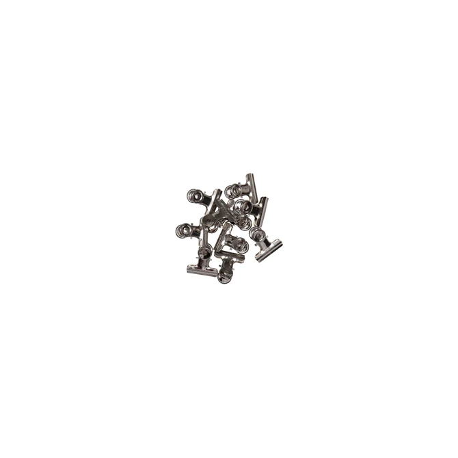 Papierklem MAUL Bulldog 30mm capaciteit 10mm zilver 10 stuks