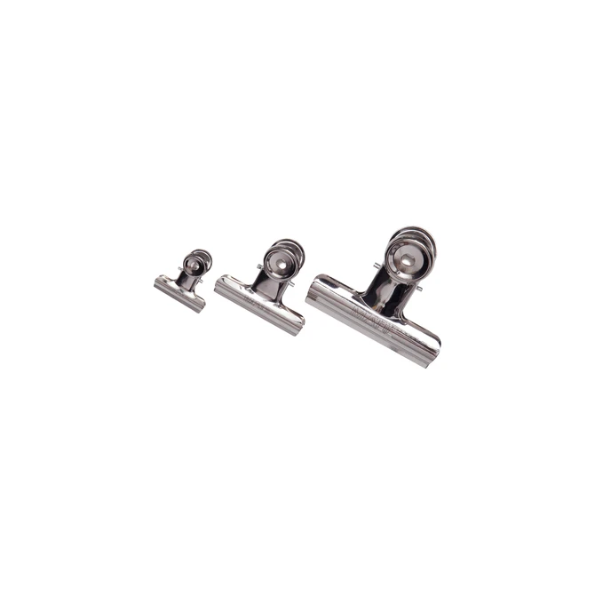 Papierklem MAUL Bulldog 30mm capaciteit 10mm zilver 10 stuks
