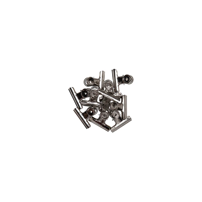 Papierklem MAUL Bulldog 50mm capaciteit 20mm zilver 10 stuks