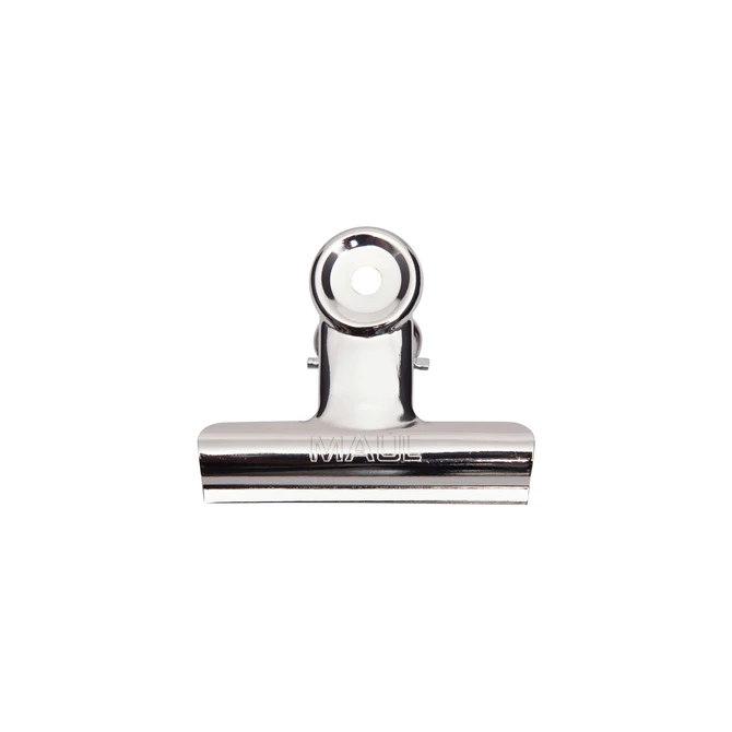 Papierklem MAUL Bulldog 70mm capaciteit 40mm zilver 5 stuks