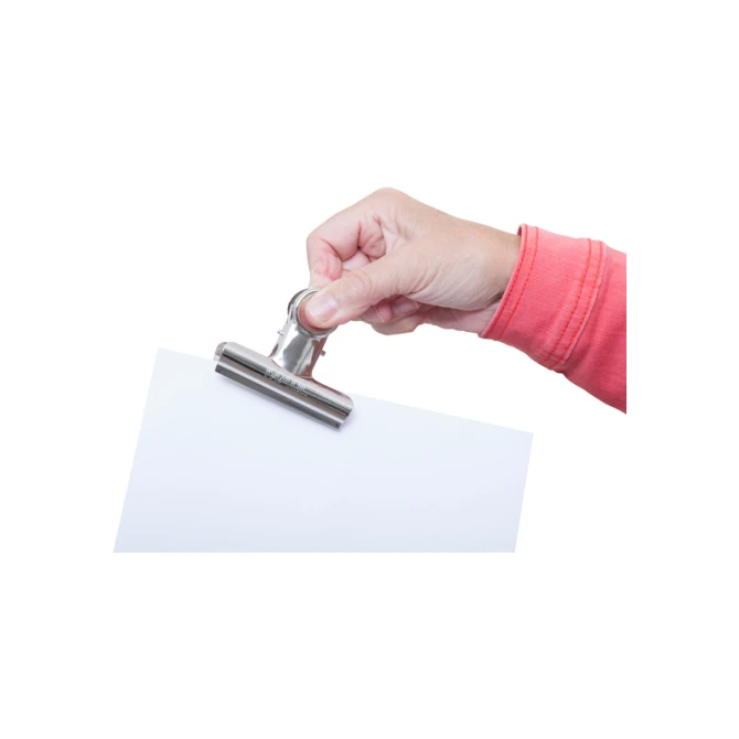 Papierklem MAUL Bulldog 70mm capaciteit 40mm zilver 5 stuks