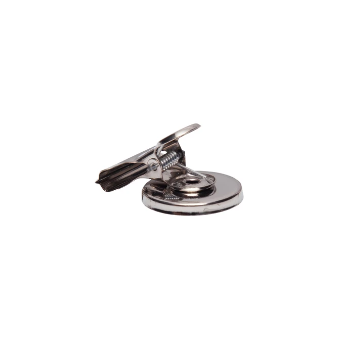 Papierklem MAUL Bulldog met magneet 30mm zilver 2 stuks