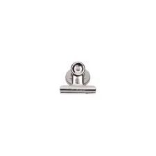 Papierklem MAUL Bulldog met magneet 40mm zilver 2 stuks