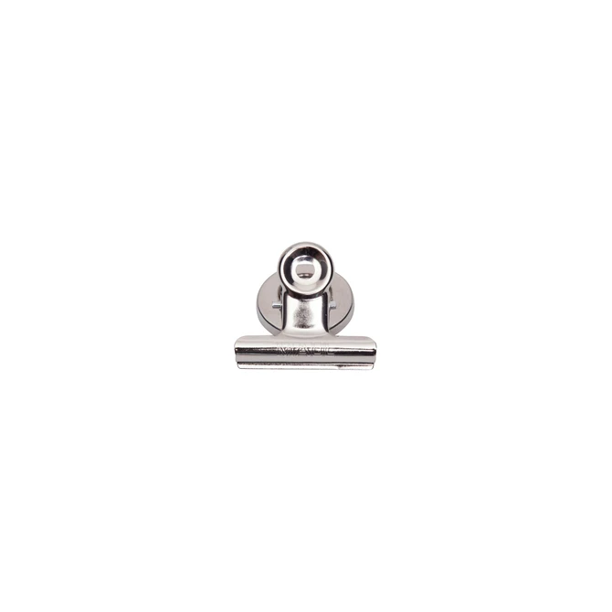 Papierklem MAUL Bulldog met magneet 40mm zilver 2 stuks