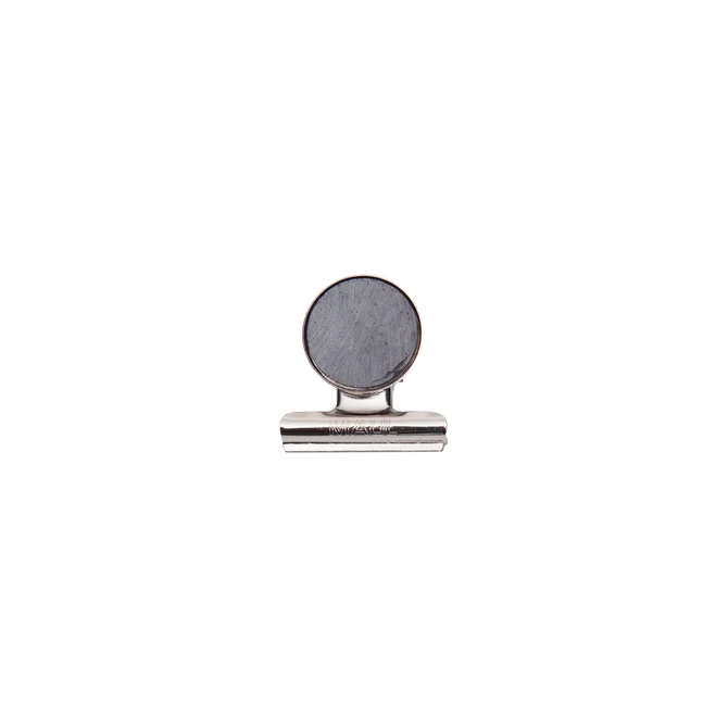 Papierklem MAUL Bulldog met magneet 40mm zilver 2 stuks