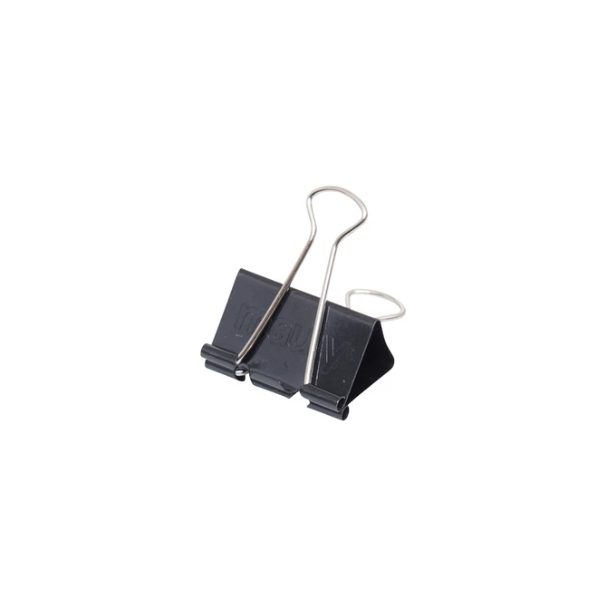 Papierklem MAUL foldback 215 19mm zwart 6 stuks