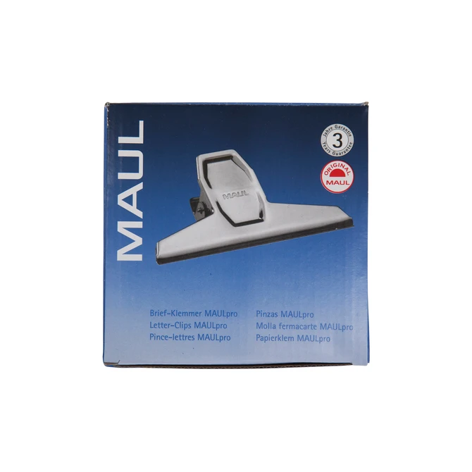 Papierklem MAUL Pro 125mm capaciteit 30mm zilver