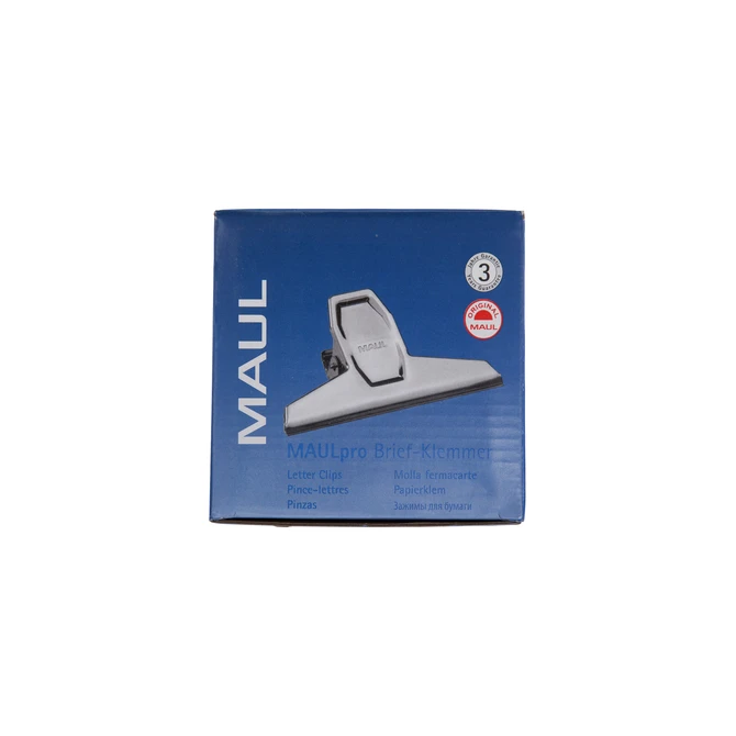 Papierklem MAUL Pro 95mm capaciteit 25mm zilver