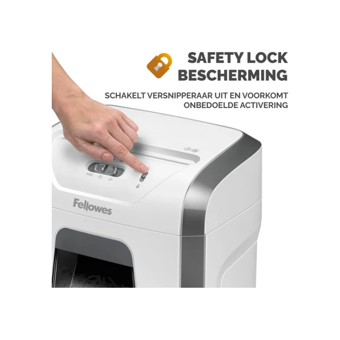 Papiervernietiger Fellowes Powershred 15C snippers 4x40mm wit