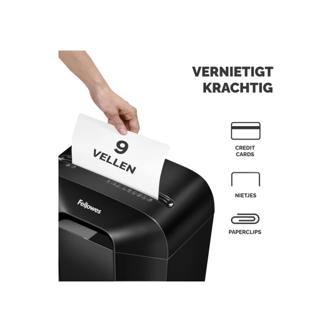 Papiervernietiger Fellowes Powershred LX50 snippers 4x37mm zwart