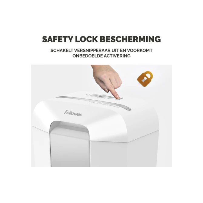 Papiervernietiger Fellowes Powershred LX70 snippers 4x40mm wit