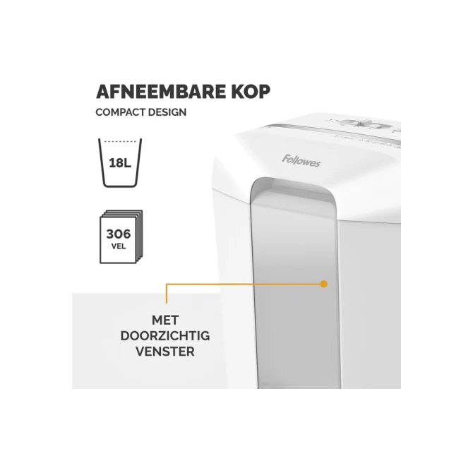 Papiervernietiger Fellowes Powershred LX70 snippers 4x40mm wit