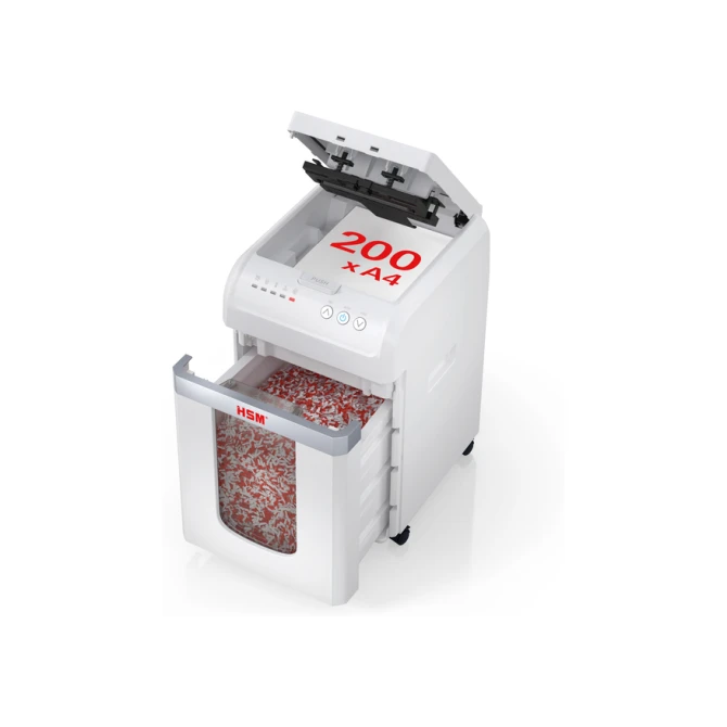 Papiervernietiger HSM shredstar Autofeed X200 snippers 4x12mm