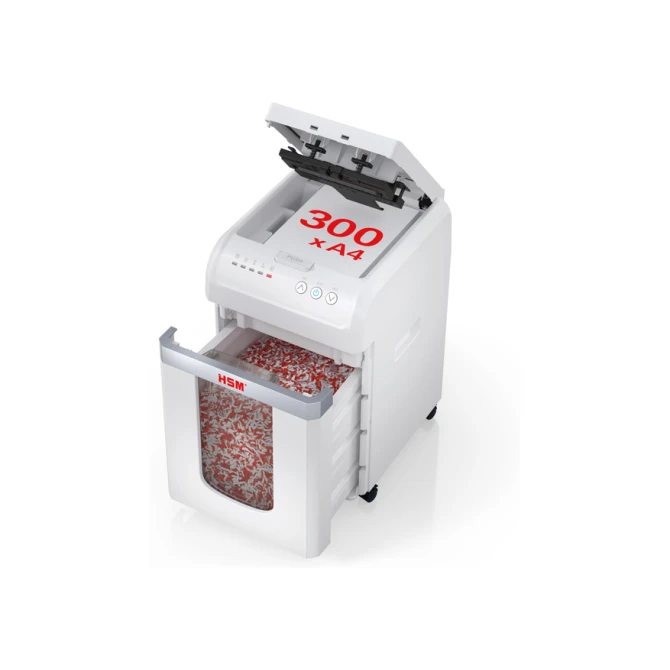 Papiervernietiger HSM shredstar Autofeed X300 snippers 4x12mm