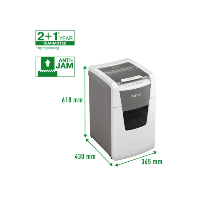 Papiervernietiger Leitz IQ Auto+ Office 150 P5 snippers 2x15mm