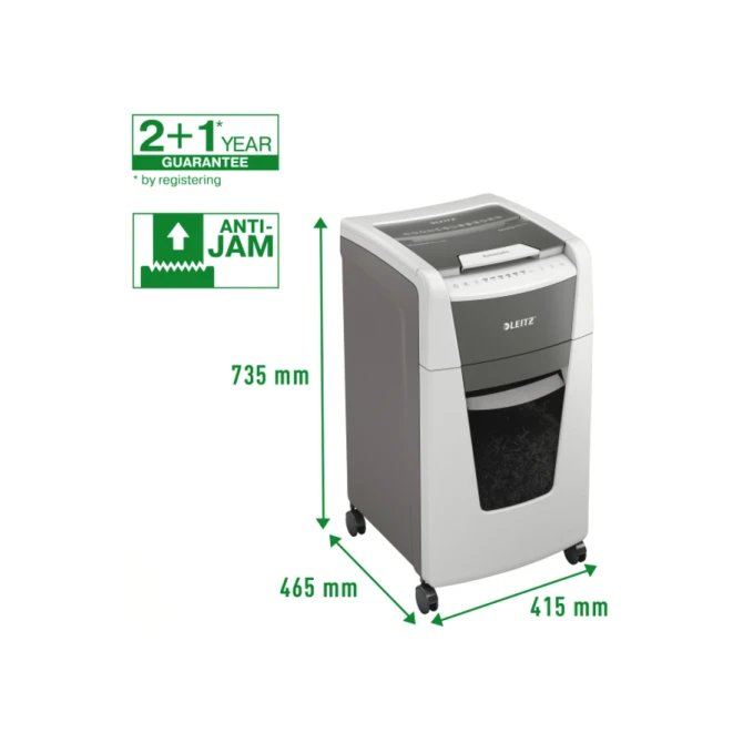 Papiervernietiger Leitz IQ Auto+ Office 300 P4 snippers 4x28mm