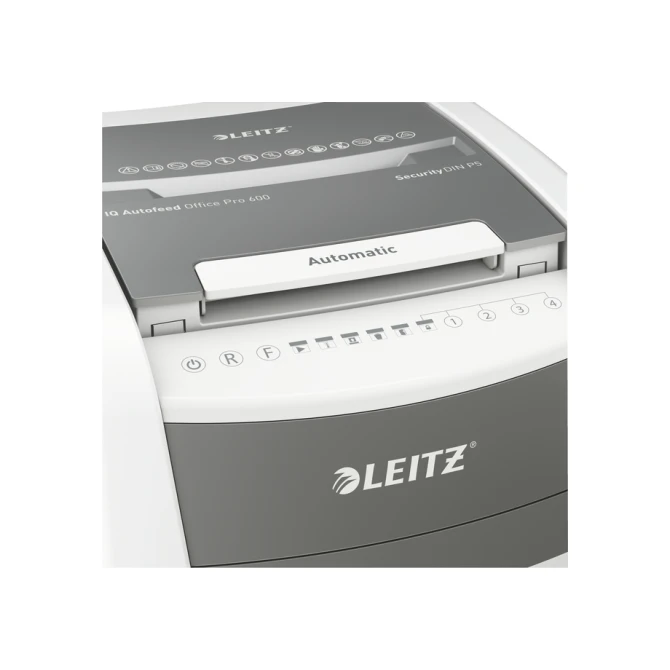 Papiervernietiger Leitz IQ Auto+ Office Pro 600 P5 snippers 2x15mm