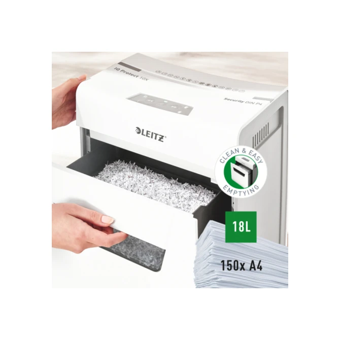 Papiervernietiger Leitz IQ Auto+ Pro 600 P4 snippers 4x28mm