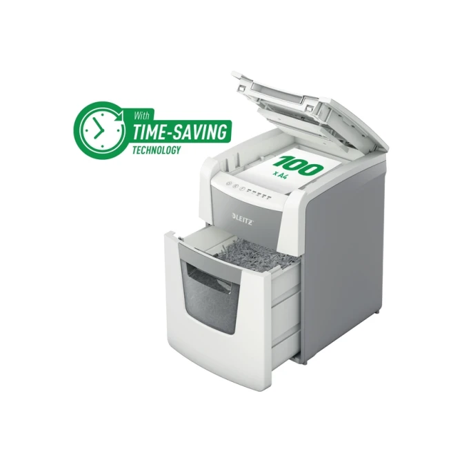 Papiervernietiger Leitz IQ Auto+ Small Office 100 P4 snippers 4x28mm