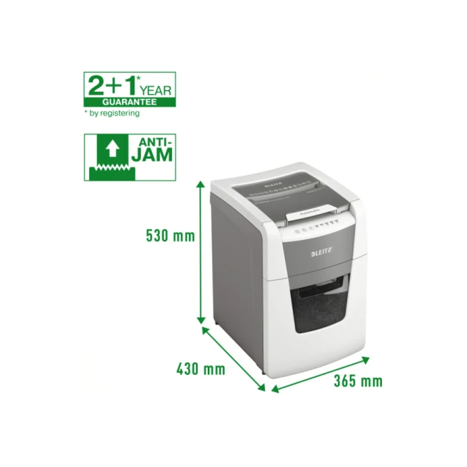 Papiervernietiger Leitz IQ Auto+ Small Office 100 P4 snippers 4x28mm