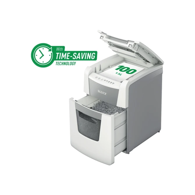 Papiervernietiger Leitz IQ Auto+ Small Office 100 P5 snippers 2x15mm
