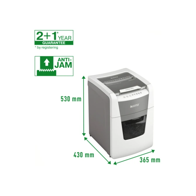 Papiervernietiger Leitz IQ Auto+ Small Office 100 P5 snippers 2x15mm